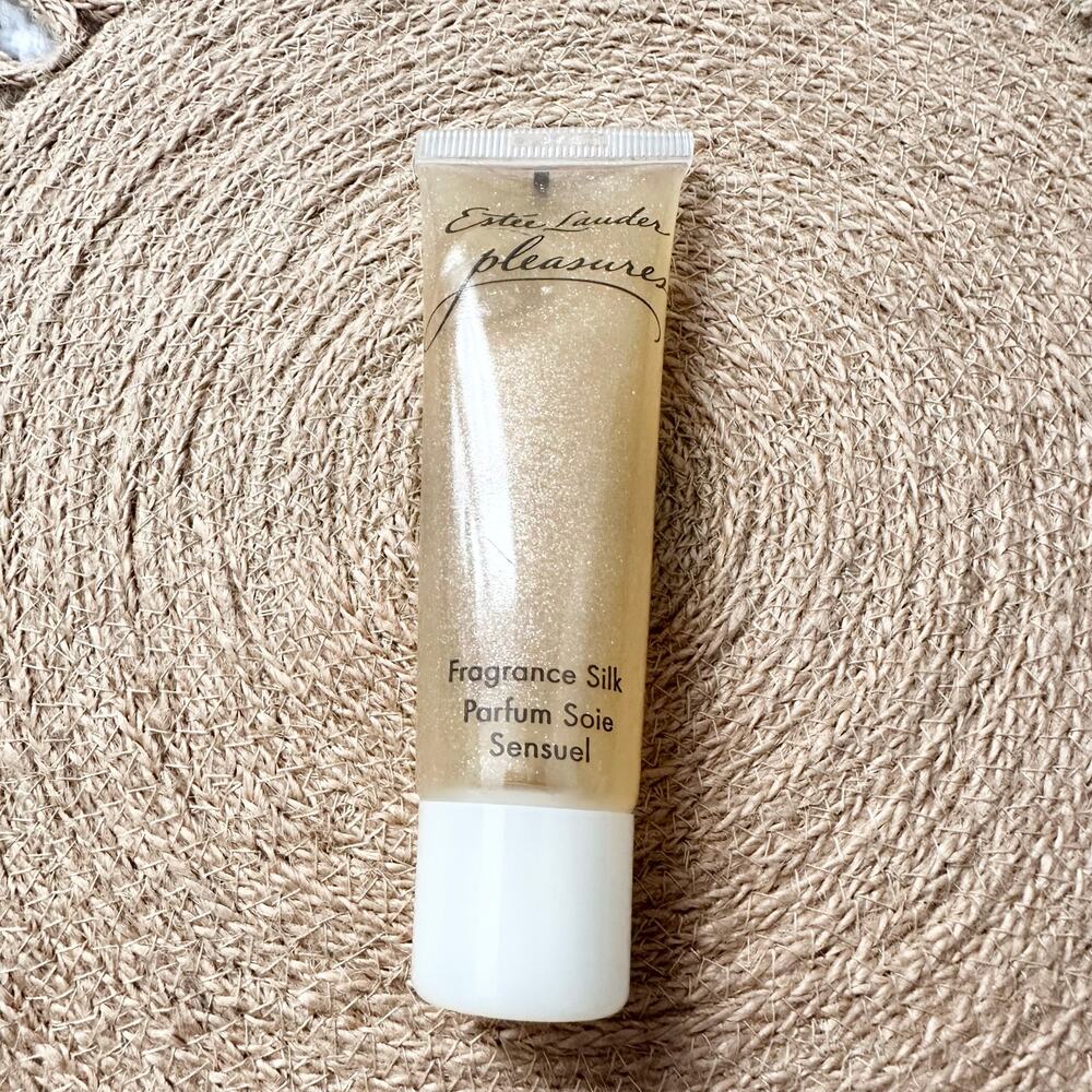 Estée Lauder Pleasures Gold Shimmer Fragrance Silk Travel Tube 1 Fl Oz 30 ml - Picture 3 of 3